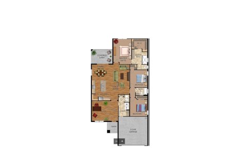 House floor plan «House», 3 bedrooms in Highland Hills