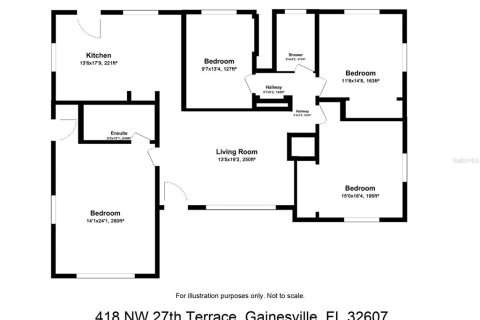 House in Gainesville, Florida 4 bedrooms, 124.49 sq.m. № 1789998 - photo 16