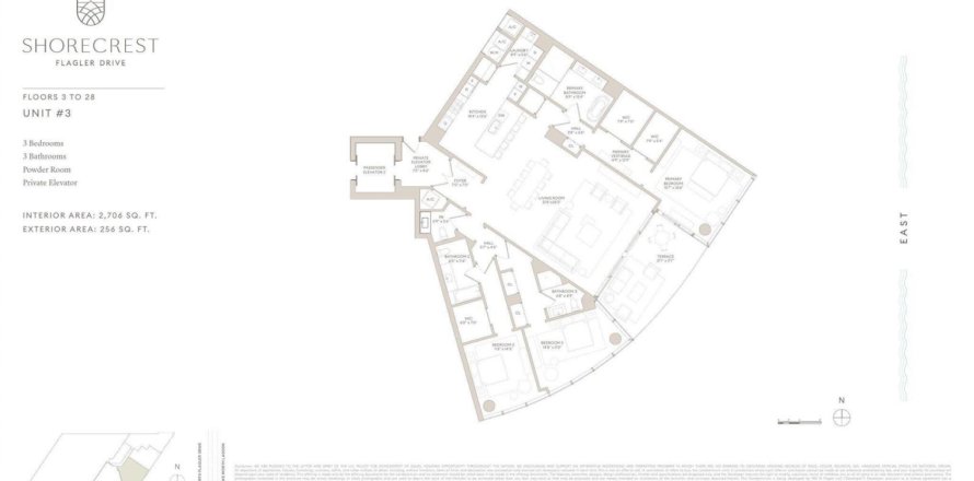 Condo in West Palm Beach, Florida, 3 bedrooms № 2402451