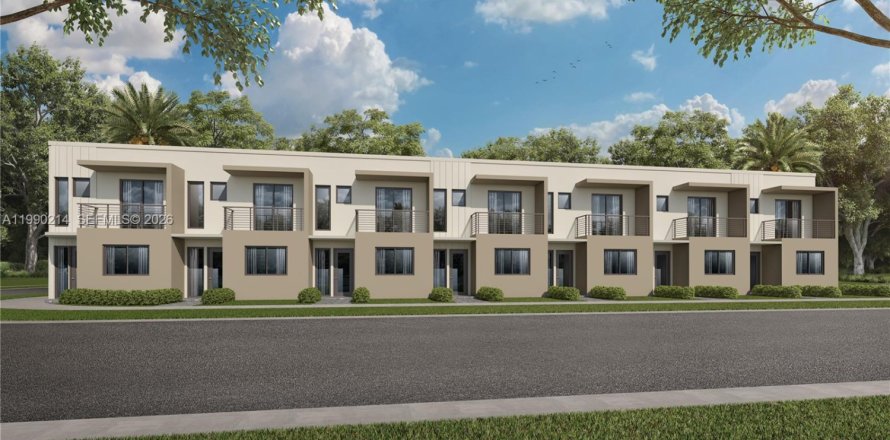 Touwnhouse à Miami, Floride 4 chambres, 133.41 m2 № 2057666