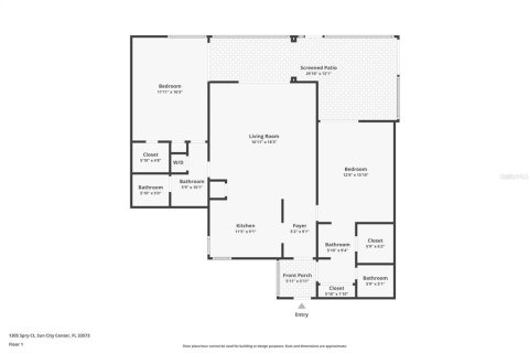 Condominio en venta en Sun City Center, Florida, 2 dormitorios, 113.25 m2 № 2231309 - foto 6