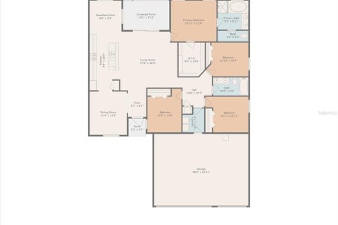 House in Land O' Lakes, Florida 4 bedrooms, 180.97 sq.m. № 1845176 - photo 5