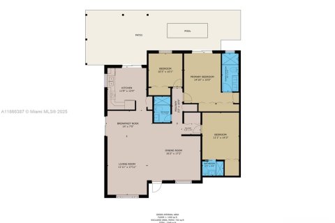 House in Miami, Florida 3 bedrooms, 123.1 sq.m. № 1925303 - photo 4