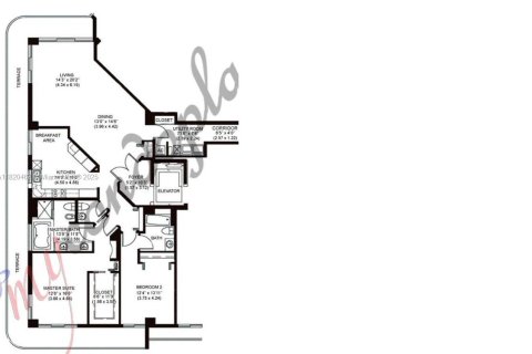 Condominio en alquiler en Surfside, Florida, 2 dormitorios, 183.95 m2 № 1937624 - foto 30