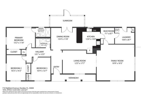 Villa ou maison à vendre à Dundee, Floride: 3 chambres, 186.55 m2 № 1912064 - photo 22