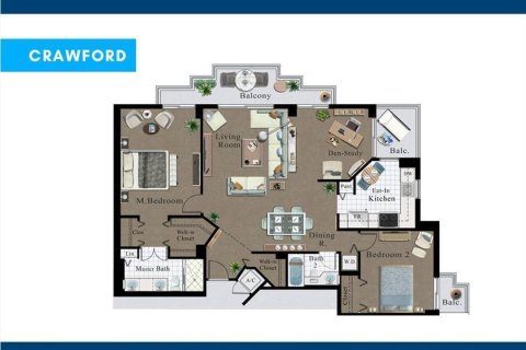 Condominio en venta en Aventura, Florida, 2 dormitorios, 109.72 m2 № 2272304 - foto 15