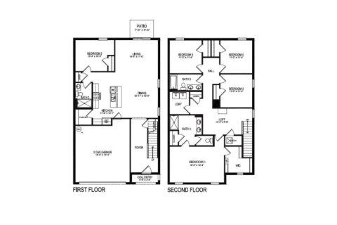 House floor plan «House», 5 bedrooms in Pelham Park