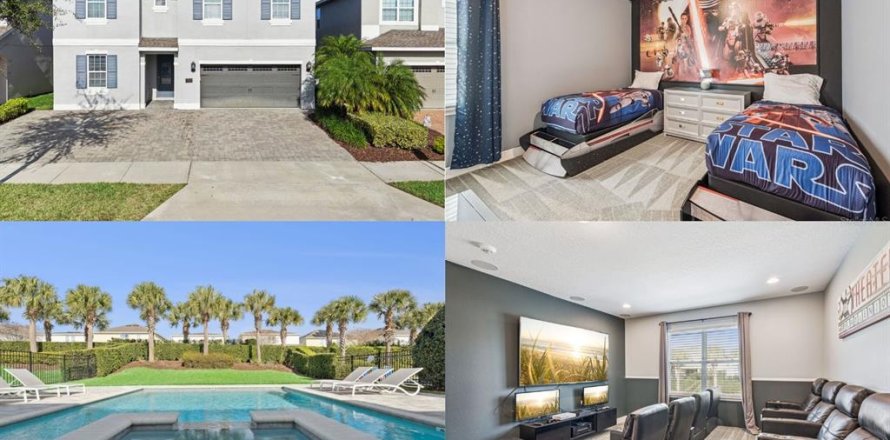 House in Kissimmee, Florida 8 bedrooms, 335.28 sq.m. № 2142425
