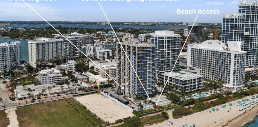 Кондоминиум с 2 спальнями в Майами-Бич, Флорида № 2058075