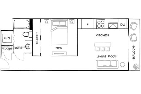 Appartement à louer à Fort Lauderdale, Floride: 59.64 m2 № 1818710 - photo 16