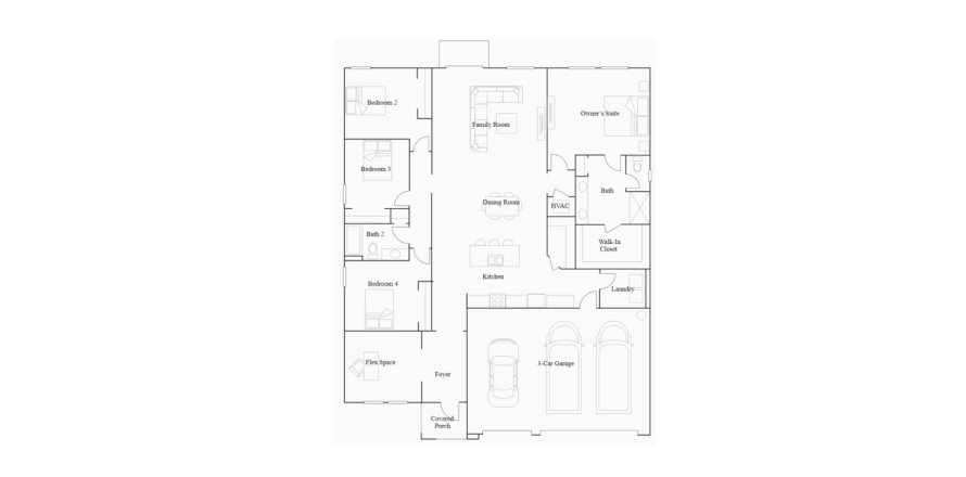 Townhouse in Longbay Townhomes in Middleburg, Florida 3 bedrooms, 159 sq.m. № 450054