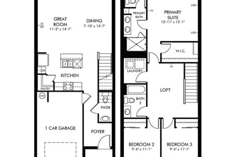 Adosado en venta en Clermont, Florida, 3 dormitorios, 137.96 m2 № 1826344 - foto 1