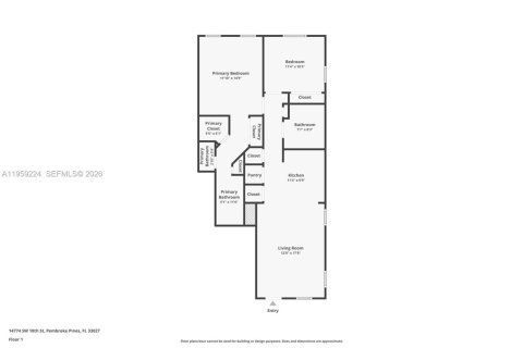 Condominio en venta en Pembroke Pines, Florida, 2 dormitorios, 96.62 m2 № 2019942 - foto 26