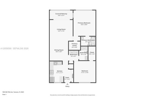 Condominio en venta en Tamarac, Florida, 2 dormitorios, 91.51 m2 № 2244078 - foto 22