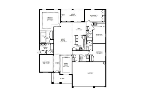 Townhouse floor plan «225SQM SIERRA», 4 bedrooms in PORT ST. JOHN