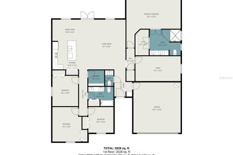 Villa ou maison à louer à Palm Bay, Floride: 4 chambres, 201.69 m2 № 2384415 - photo 3