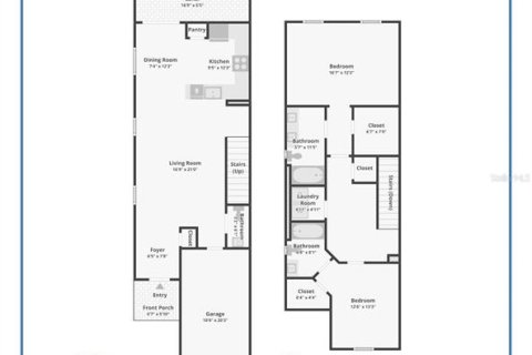 Townhouse in New Port Richey, Florida 2 bedrooms, 143.16 sq.m. № 2103778 - photo 12