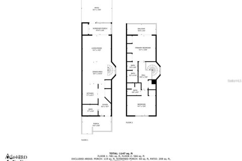 Купить таунхаус в Инвернесс, Флорида 3 комнаты, 116.87м2, № 1795179 - фото 18