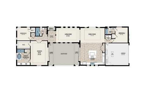 House floor plan «House», 3 bedrooms in Aqua by Medallion Home