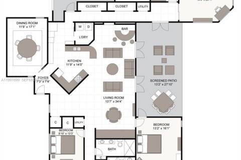 Villa ou maison à vendre à Miami, Floride: 5 chambres, 310.57 m2 № 2055320 - photo 28