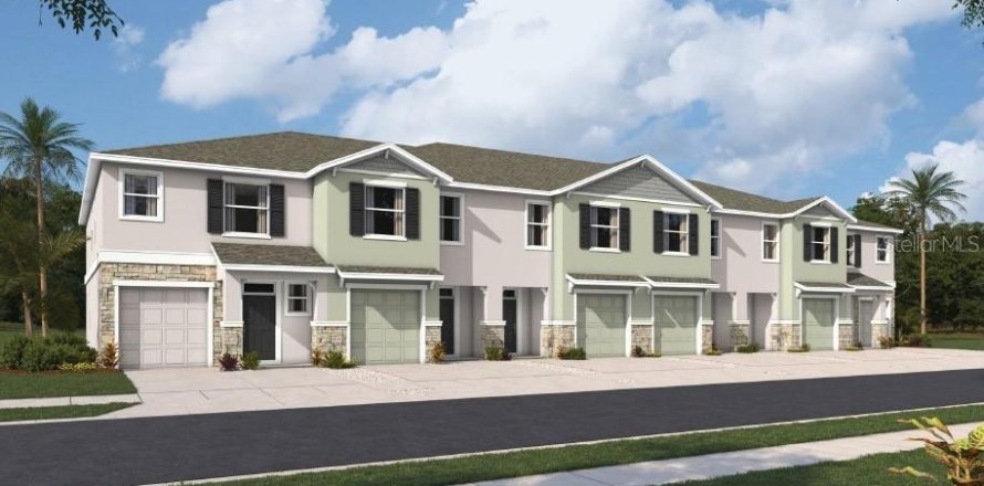 Townhouse in ANGELINE in Land O' Lakes, Florida 3 bedrooms, 155.43 sq.m. № 1870090