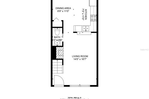 Touwnhouse à vendre à Winter Springs, Floride: 2 chambres, 83.24 m2 № 2380932 - photo 5