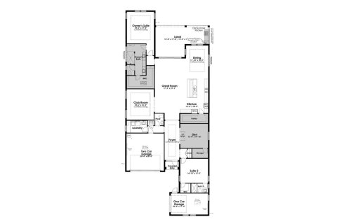 Townhouse floor plan «277SQM MICHELANGELO», 2 bedrooms in ARTISTRY PALM BEACH