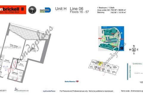 Copropriété à louer à Miami, Floride: 1 chambre, 68 m2 № 2023779 - photo 5