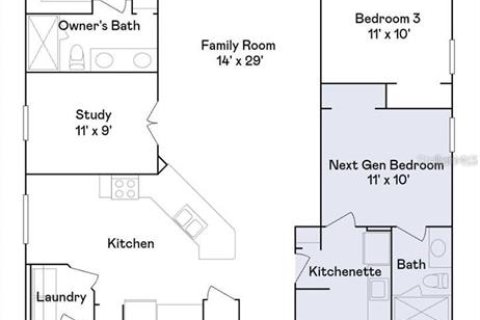 House in Groveland, Florida 4 bedrooms, 196.02 sq.m. № 1919588 - photo 5
